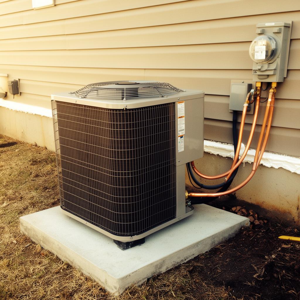 New AC condenser unit installed at a Bradenton FL residence